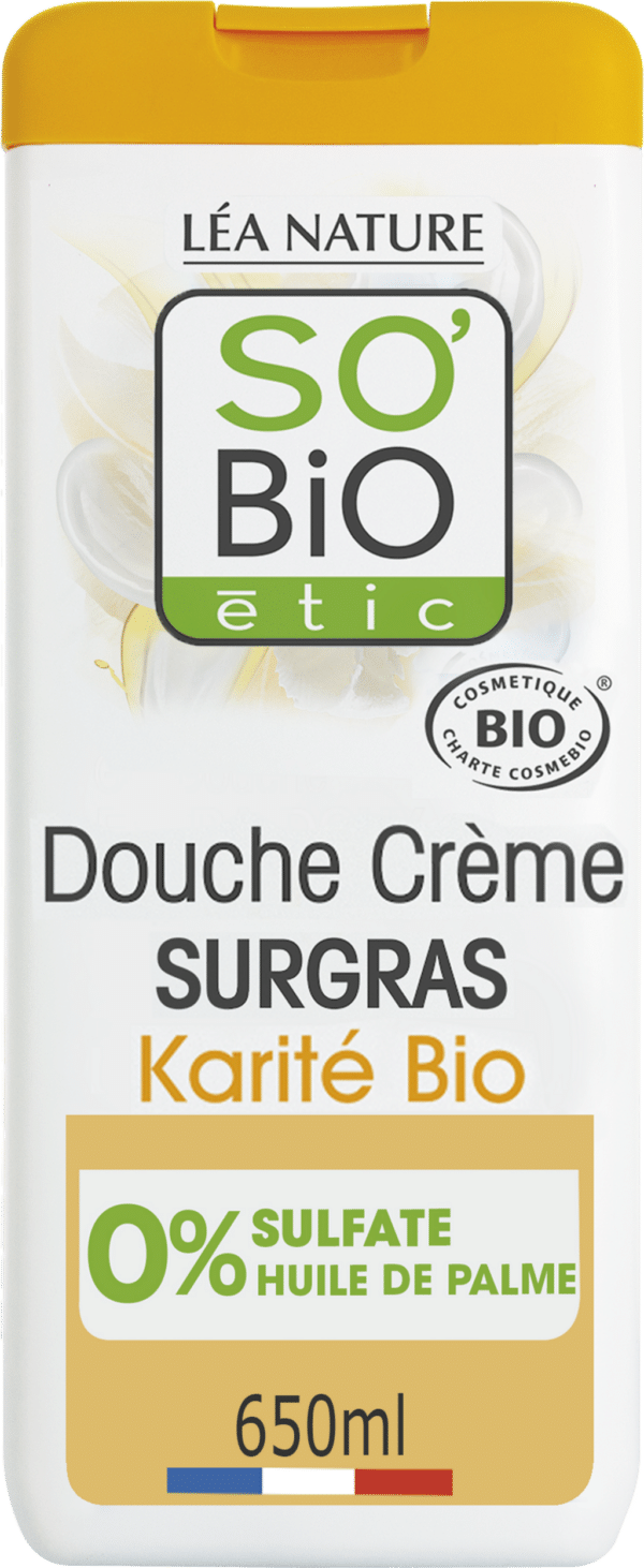 LÉA NATURE SO BiO étic Rückfettende Duschcreme Shea - 650 ml