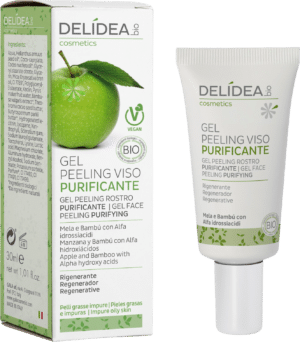 DELIDEA Apple & Bamboo Purifying Face Peeling Gel - 30 ml