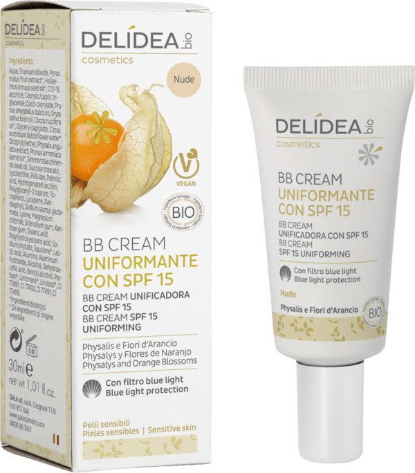 DELIDEA Physalis & Orange Blossoms Uniforming BB Cream SPF 15 - 30 ml