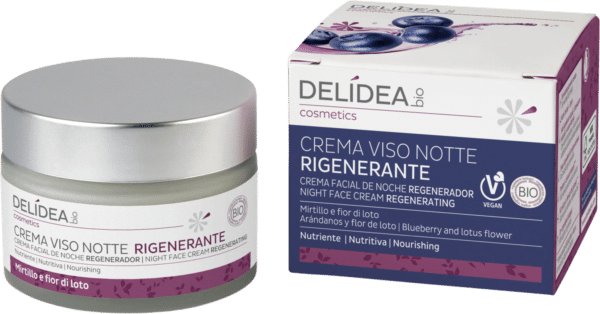 DELIDEA Blueberry & Lotus Flower Regenerating Night Face Cream - 50 ml