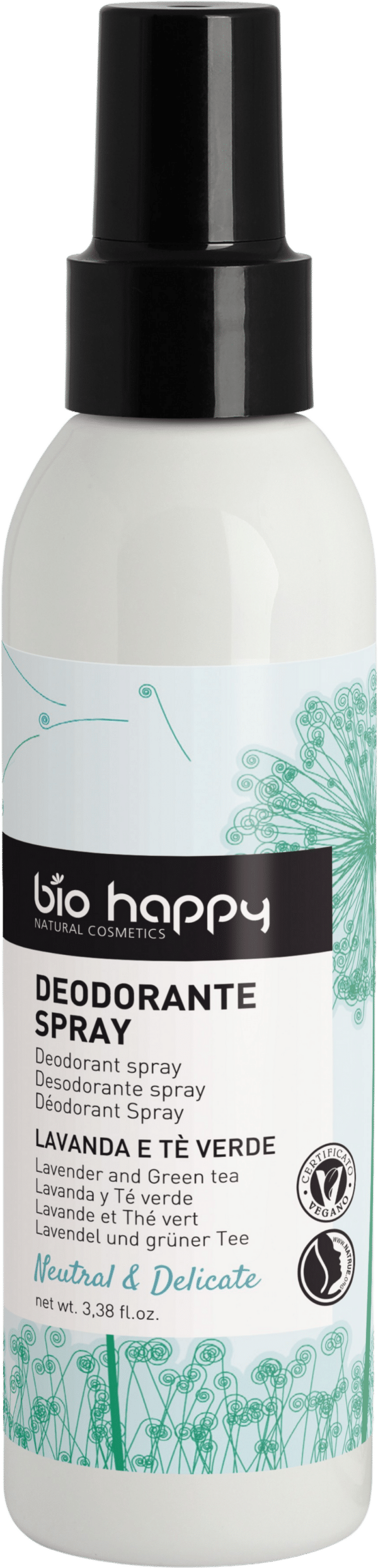 Bio Happy Neutral & Delicate Deodorant Spray Lavender & Green Tea - 100 ml