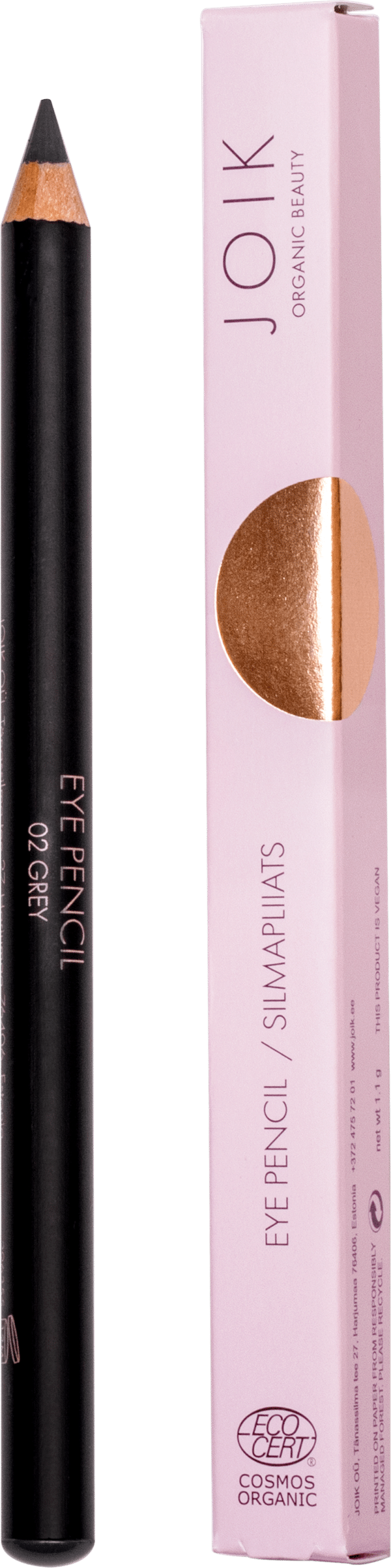 JOIK Organic Eye Pencil - 02 Grey