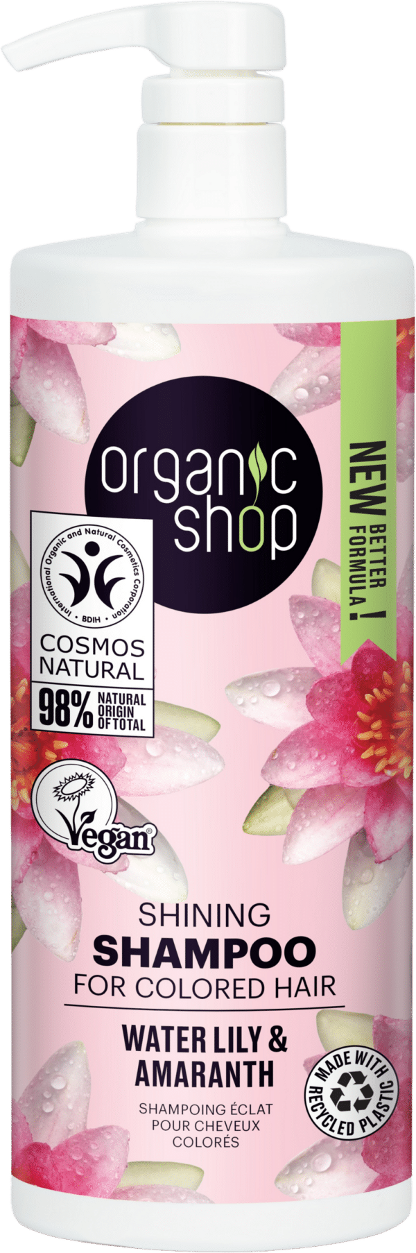 Organic Shop Shining Shampoo Water Lily & Amaranth - 1 l