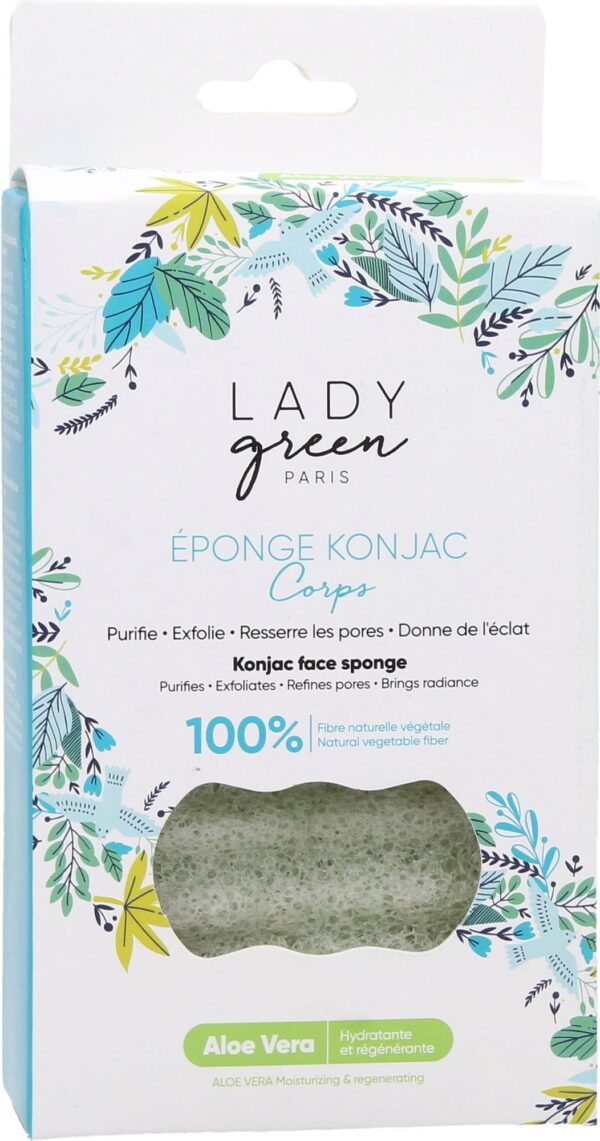 Lady Green Konjac Body Sponge Aloe Vera - 1 Stk