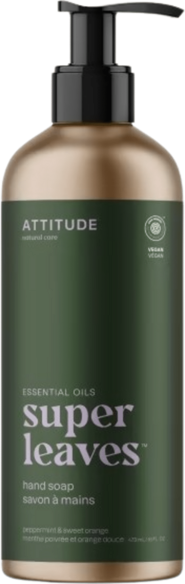 ATTITUDE Super Leaves Hand Soap Peppermint & Sweet Orange - 473 ml