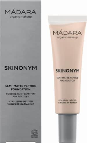 MÁDARA Organic Skincare SKINONYM Semi-Matte Peptide Foundation - 20 Ivory