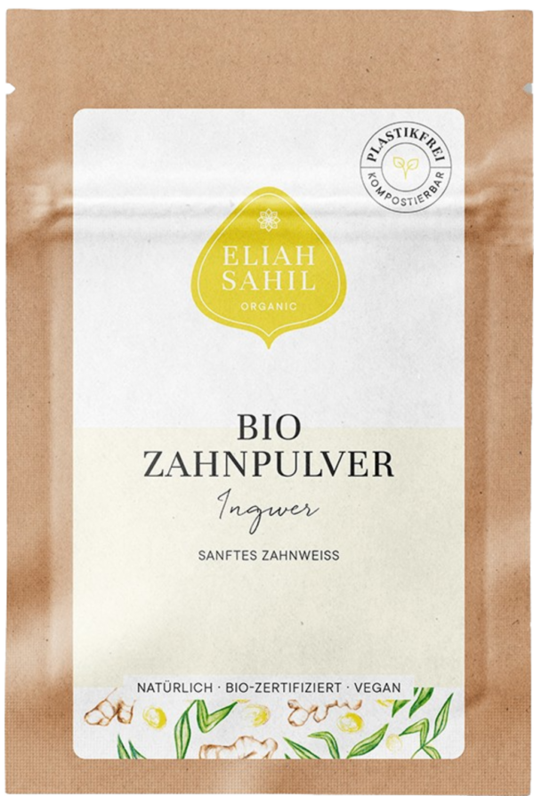 ELIAH SAHIL Bio Zahnpulver Ingwer - 8 g