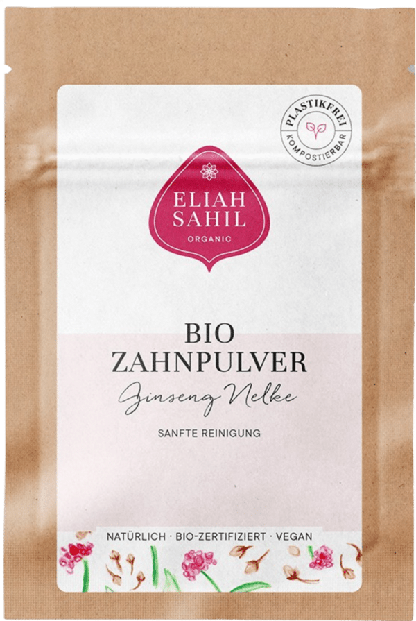 ELIAH SAHIL Bio Zahnpulver Ginseng Nelke - 6 g