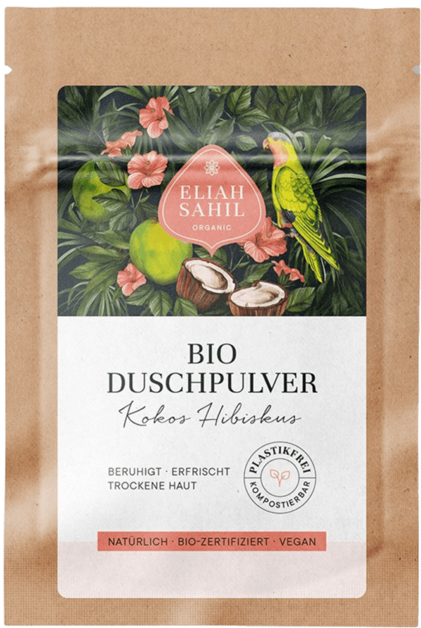 ELIAH SAHIL Bio Duschpulver Kokos Hibiskus - 15 g