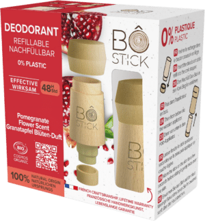 BÔ STICK Deodorant nachfüllbar Granatapfel-Blüte - 45 g