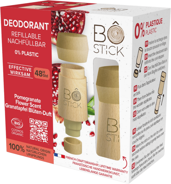 BÔ STICK Deodorant nachfüllbar Granatapfel-Blüte - 45 g