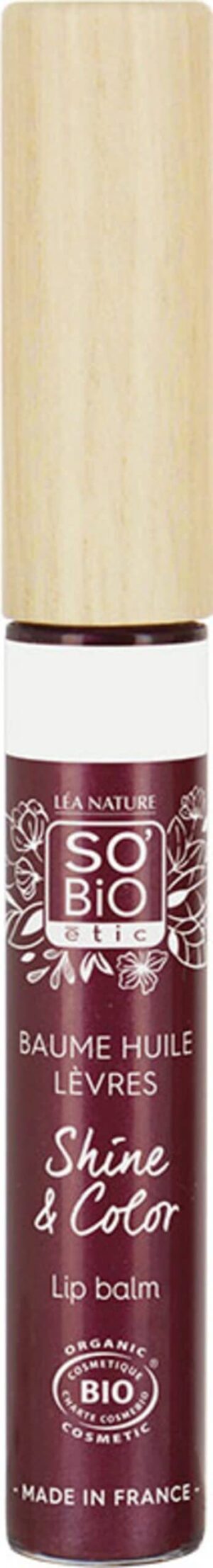 LÉA NATURE SO BiO étic Shine & Color Lippenbalsam - 40 Framboise Sublime