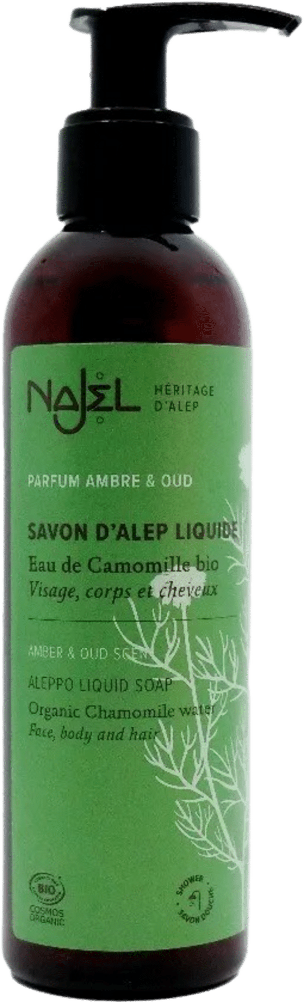 Najel Flüssige Aleppo-Seife Amber & Oud - 200 ml