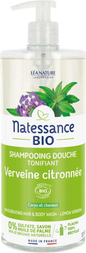 Natessance 2in1 Shampoo & Duschgel Zitronenverbene - 1 l