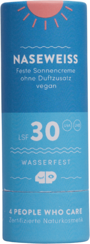 Feste Sonnencreme LSF 30 "Naseweiss" - 40 g