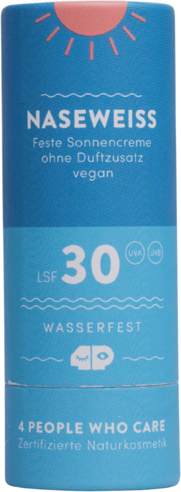 Feste Sonnencreme LSF 30 "Naseweiss" - 40 g