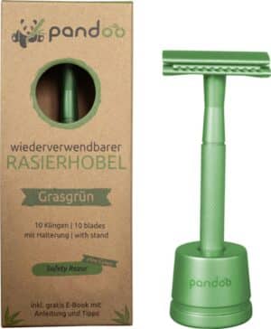 pandoo Rasierhobel aus Metall - Grün