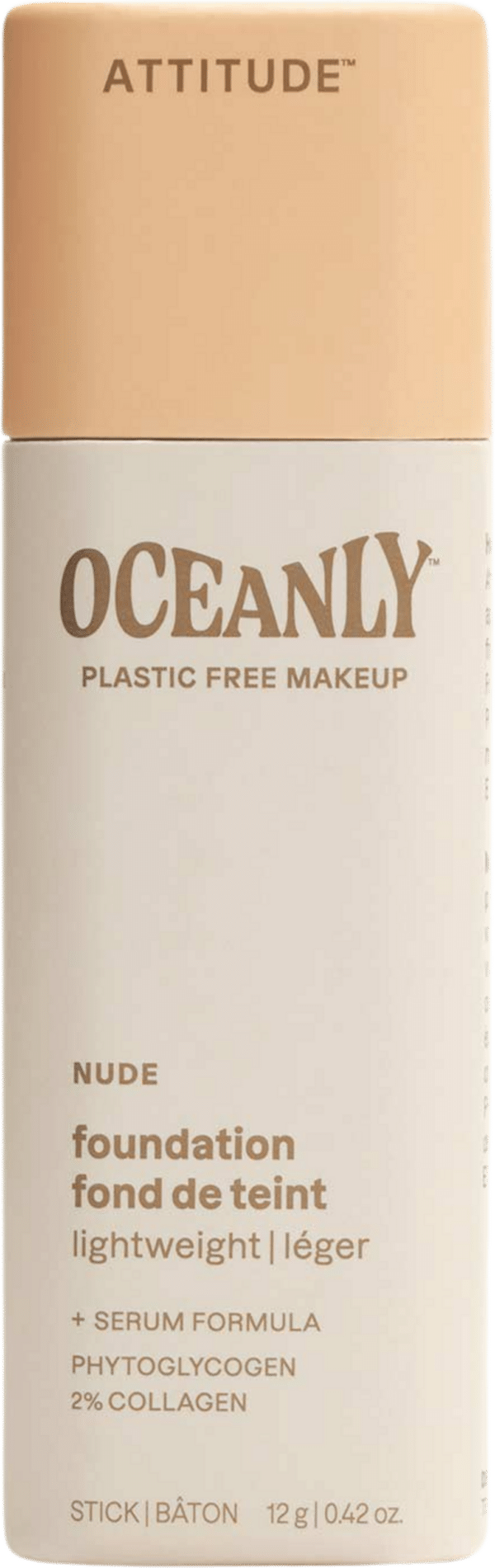 ATTITUDE Oceanly Light Coverage Foundation Stick - Nude