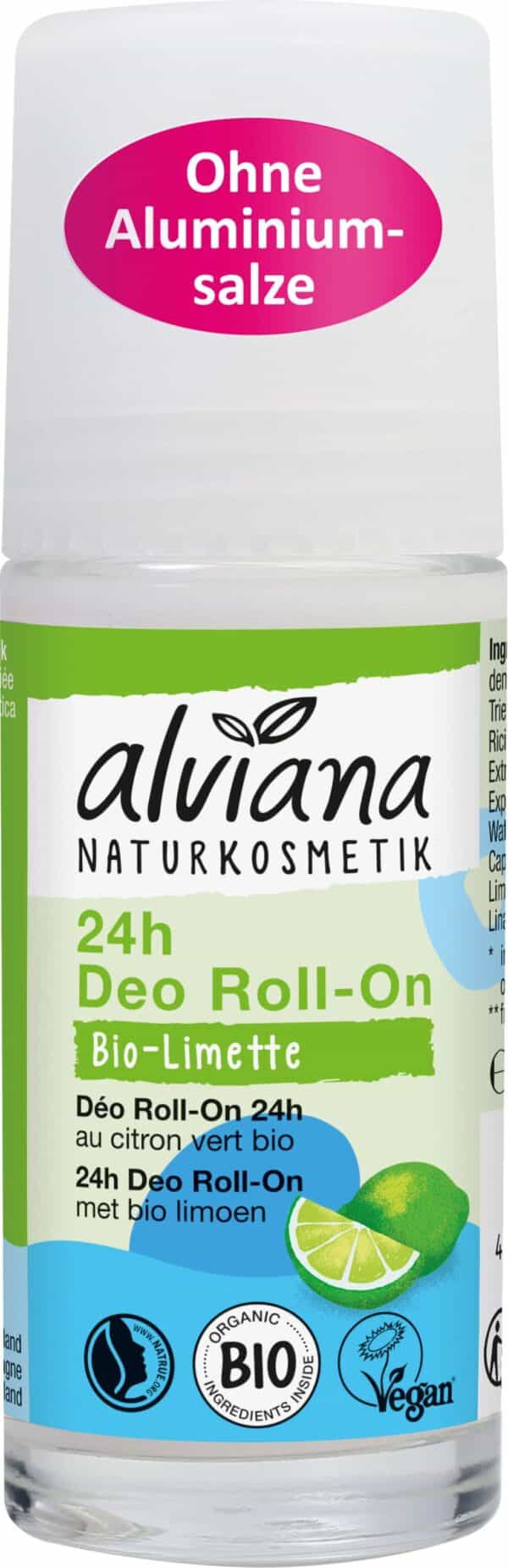 alviana Naturkosmetik Deo Roll-On Bio-Limette - 50 ml