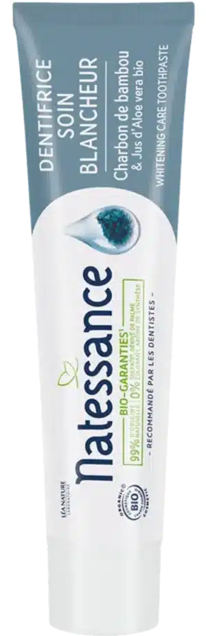 Natessance Aufhellende Zahncreme Aktivkohle & Aloe Vera - 75 ml