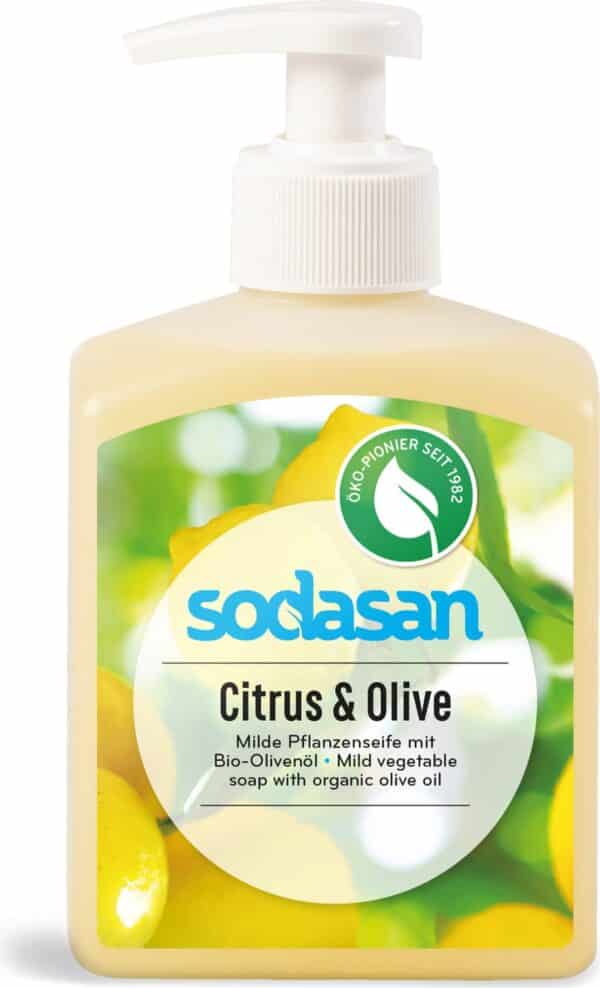 SODASAN Flüssigseife Zitrus & Olive - 300 ml