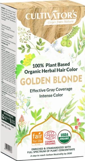 CULTIVATOR'S Organic Herbal Hair Color Golden Blonde - 100 g