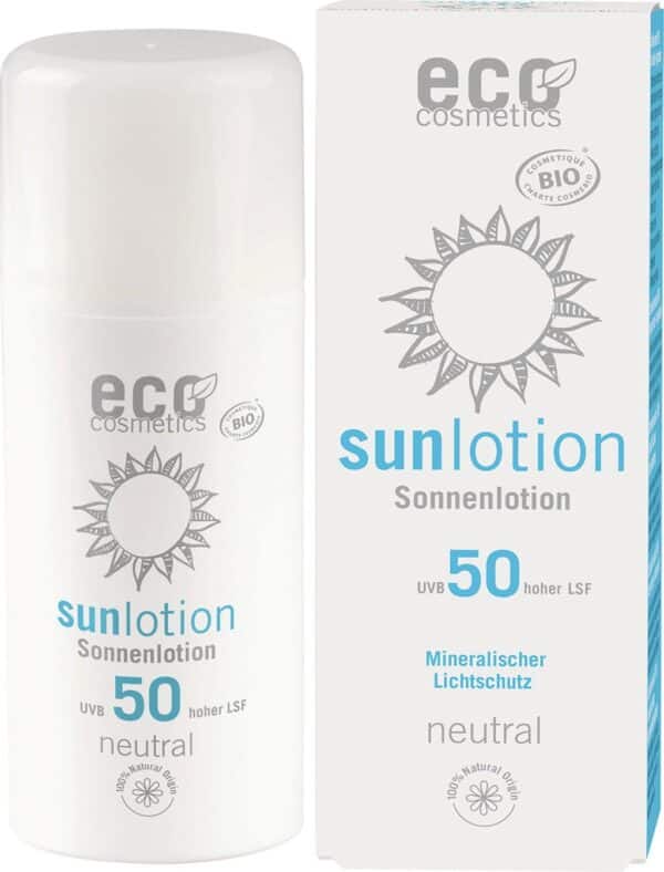 eco cosmetics Sonnenlotion LSF 50 ohne Duft - 100 ml