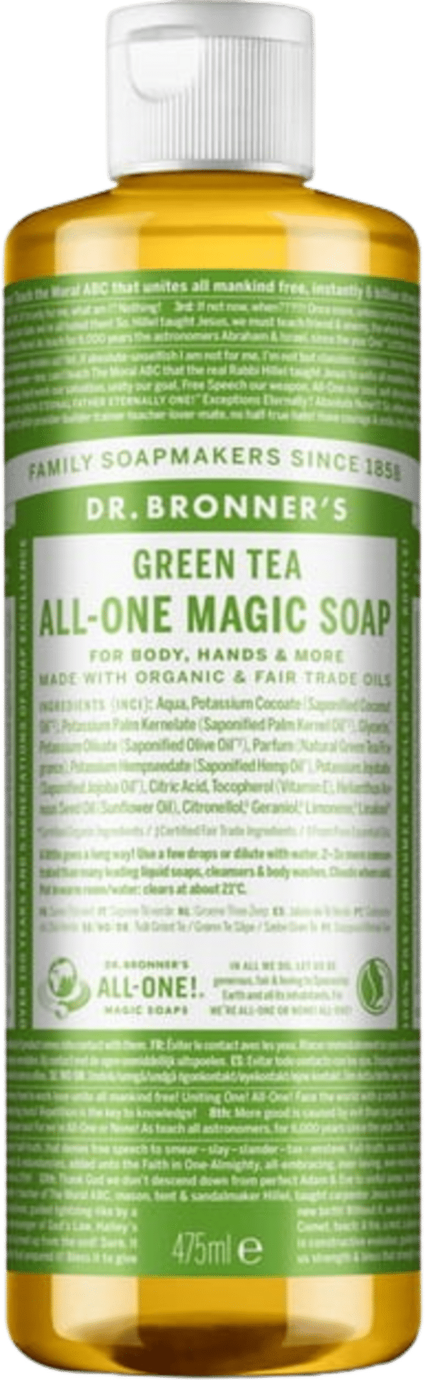 Dr. Bronner's 18in1 Naturseife Grüner Tee - 475 ml