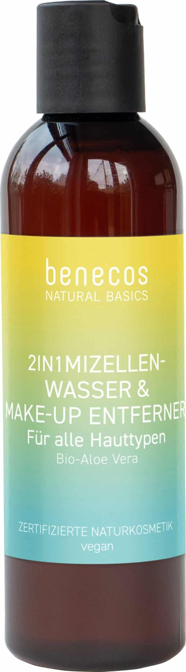 benecos Natural Basics 2in1 Mizellenwasser & Make-up Entferner - 200 ml