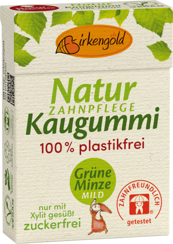 Birkengold Natur Kaugummi - Grüne Minze