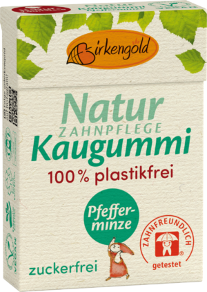 Birkengold Natur Kaugummi - Pfefferminze