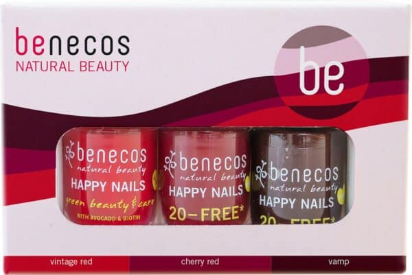 benecos Geschenkset Nagellack - Classic in Red