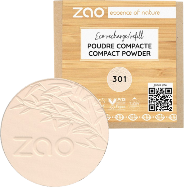 ZAO Refill Compact Powder - 301 Ivory