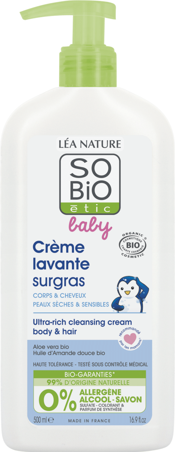 LÉA NATURE SO BiO étic Baby Reichhaltige Reinigungscreme - 500 ml