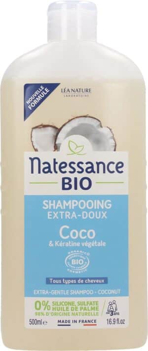 Natessance Sanftes Shampoo Kokos & Keratin - 500 ml