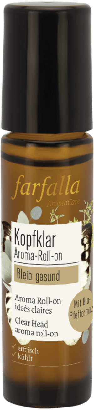 farfalla Kopfklar Aroma-Roll-on Minze - 10 ml