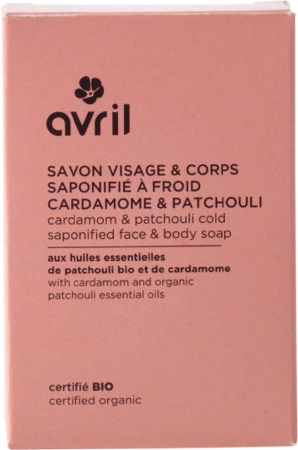 Avril Cold Saponified Face & Body Soap - Cardamome & Patchouli