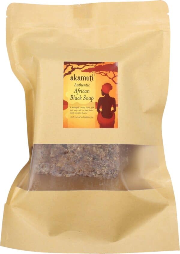 akamuti African Black Soap Bar - 500 g