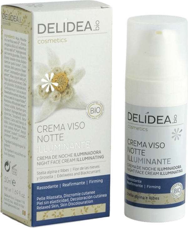 DELIDEA Edelweiss & Blackcurrant Illuminating Night Face Cream - 50 ml