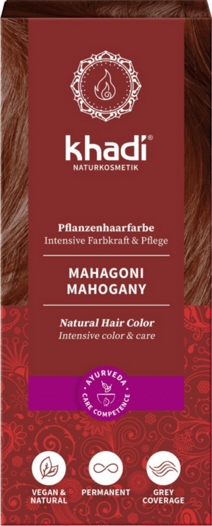 Khadi® Pflanzenhaarfarbe Mahagoni - 100 g