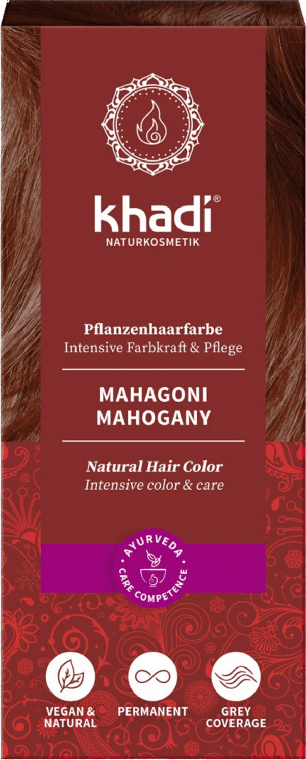 Khadi® Pflanzenhaarfarbe Mahagoni - 100 g