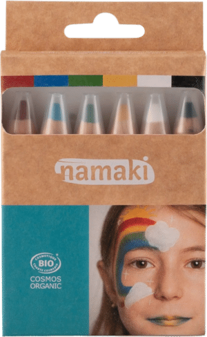 namaki Rainbow Face Paint Pencils Set - 1 Set