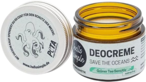 hello simple "Save the Oceans" Deocreme Grüner Tee Sensitiv - 50 g