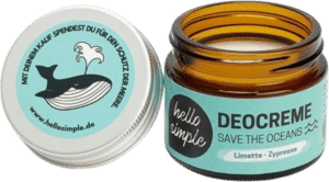 hello simple "Save the Oceans" Deocreme Limette Zypresse - 50 g