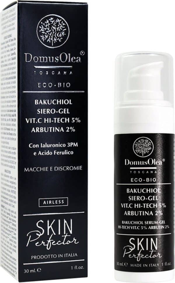 Domus Olea Toscana Skin Perfector Bakuchiol Gel-Serum Hi-Tech Vit. C 5% & Arbutin 2% - 30 ml