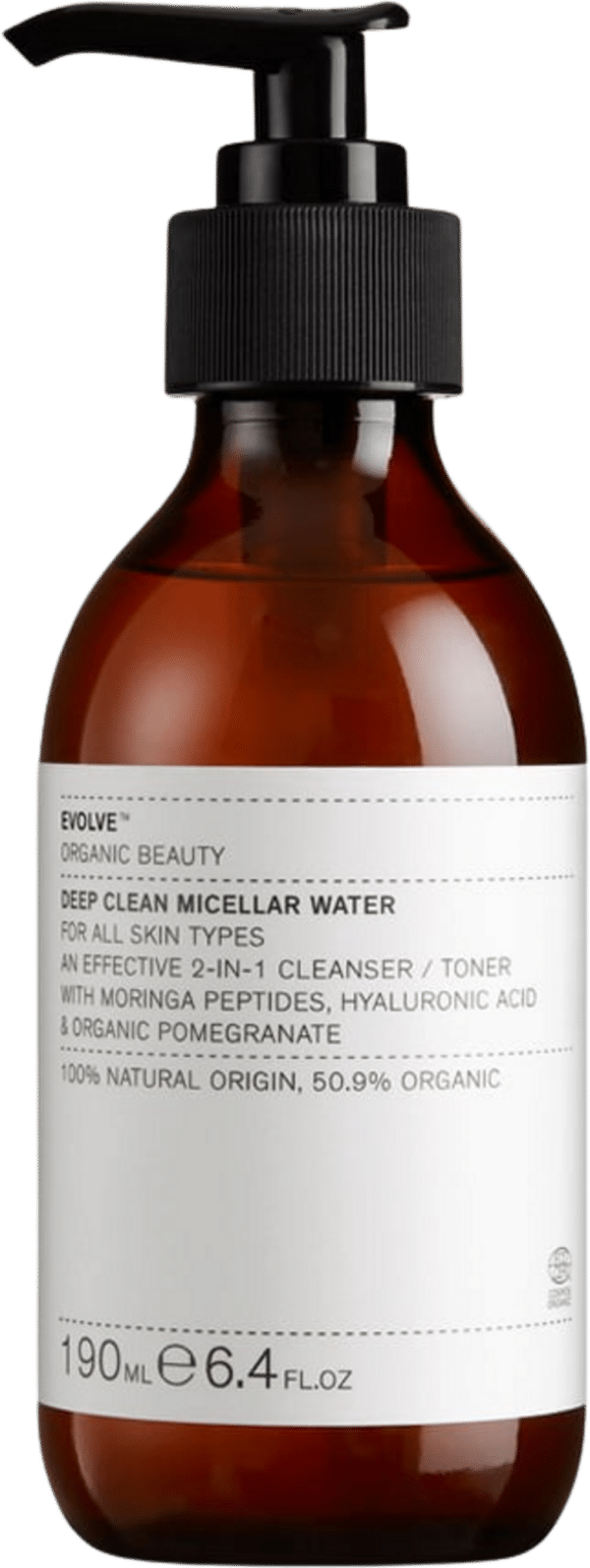 Evolve Organic Beauty 2in1 Liquid Crystal Micellic Cleanser - 190 ml