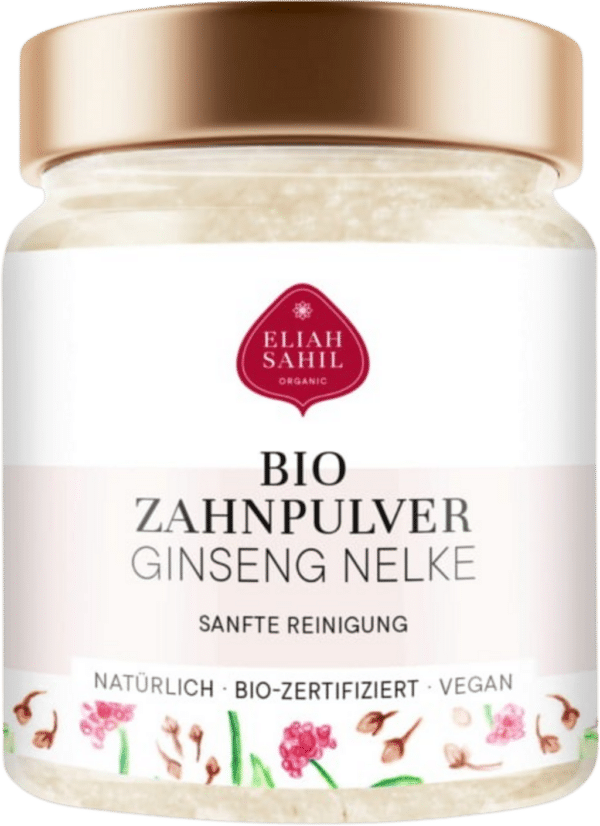 ELIAH SAHIL Bio Zahnpulver Ginseng Nelke - 60 g