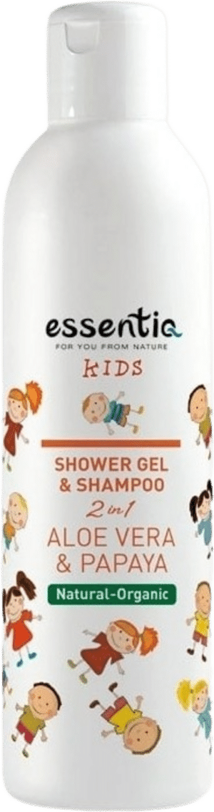 Essentiq KIDS 2in1 Aloe Vera & Papaya Shower Gel & Shampoo - 250 ml