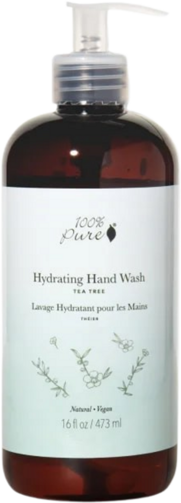 100% Pure Hydrating Hand Wash Tea Tree - 473 ml