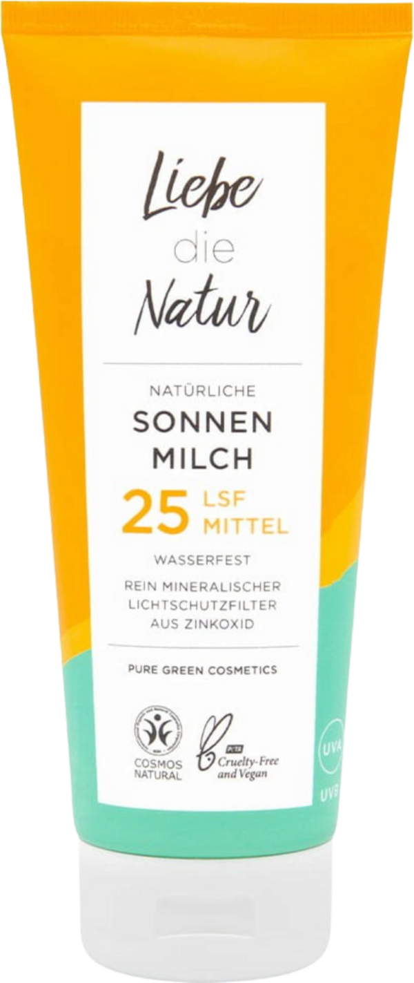 Liebe die Natur Sonnenmilch LSF 25 - 200 ml